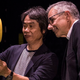 Shigeru Miyamoto, the creator of Mario, and Mark Woodbury, the president of Universal Creative. (Photo: Universal Studios)